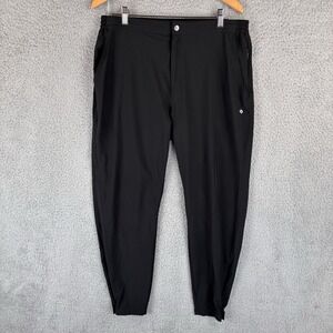 Thousand Miles Pants Mens Large Black Travel Jogger Lightweight Stretch Hiking